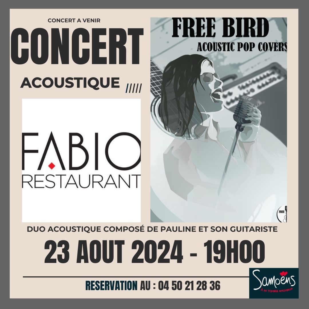 Concert BreeBird au Fabio Restaurant de Samoens - Grand Massif - Vallée du Gifffre